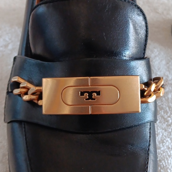 Tory Burch Leather Heeled Loafers - Picture 12 of 16